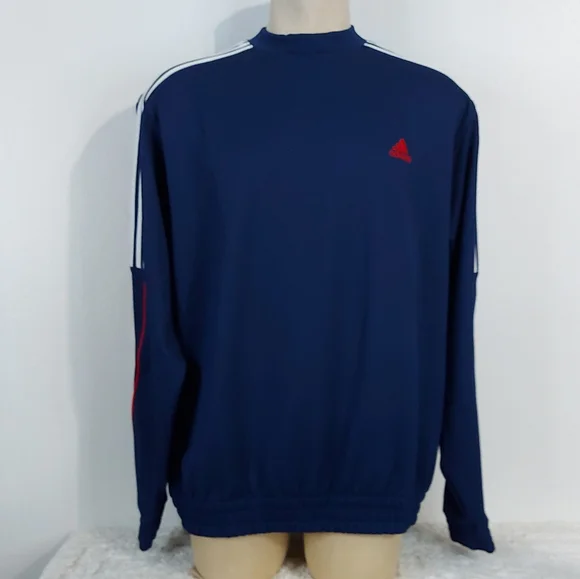 Adidas usa golf pullow sweaters size X-Large color blue Long sleeves  crewneck - Picture 4 of 16